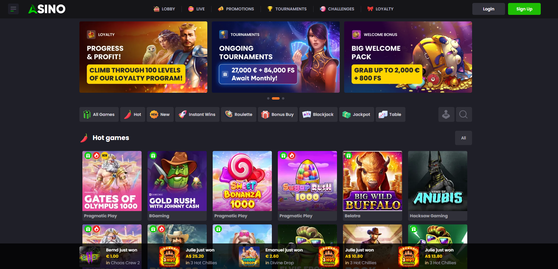 Asino interface