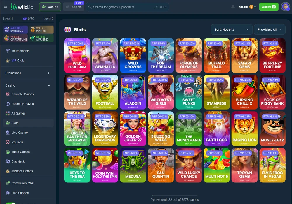 Wild io interface